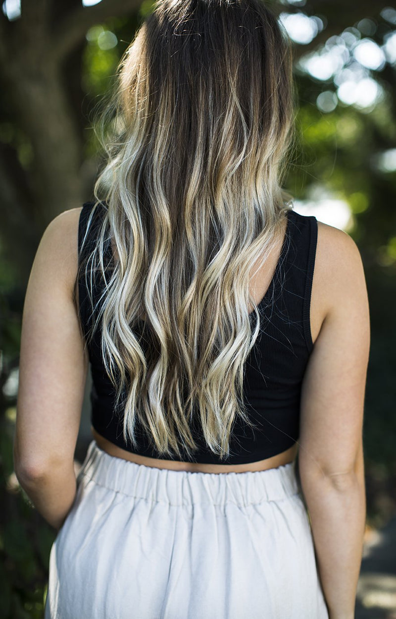 Black Tie Crop Top