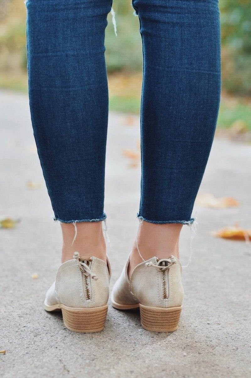 Light Stone Ankle Bootie